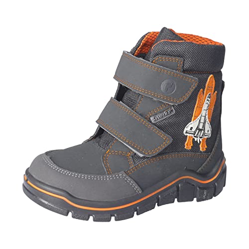 RICOSTA Jungen Winterstiefel ALIX,Kinder Boots,WMS:Mittel,lose Einlage,Sympatex,Outdoor-Kinderschuhe,wasserdicht,warm,Grigio/Carbon (490),34 EU von RICOSTA