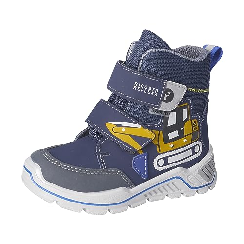 RICOSTA Jungen Winterstiefel BOB,Kinder Boots,WMS:Weit,lose Einlage,Sympatex,Blinklicht,winterboots,outdoor-kinderschuhe,nautic/ozean (170),27 EU von RICOSTA