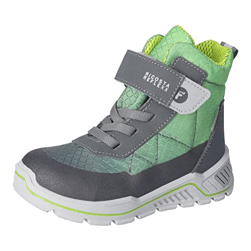 RICOSTA Jungen Winterstiefel BRIXEN,Kinder Boots,WMS:Weit,lose Einlage,Sympatex,outdoor-kinderschuhe,gefüttert,grigio/limette (510),32 EU von RICOSTA