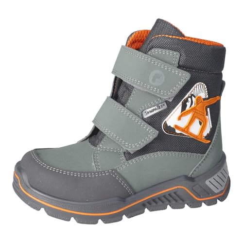 RICOSTA Jungen Winterstiefel Flex, Kinder Boots, Weite: Mittel, lose Einlage, Sympatex, reflektierend, Salbei/Carbon (570), 35 EU von RICOSTA
