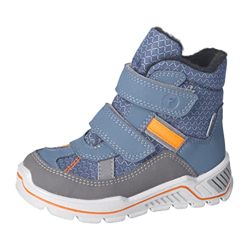 RICOSTA Jungen Winterstiefel Gabris,Kinder Boots,WMS:Mittel,lose Einlage,Sympatex,Outdoor-Kinderschuhe,wasserdicht,warm,Pavone/Jeans (130),29 EU von RICOSTA