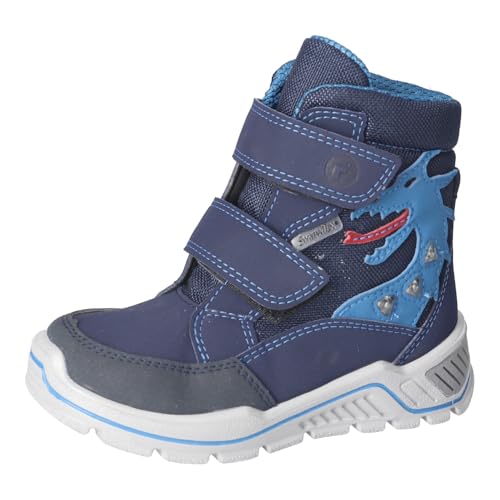 RICOSTA Jungen Winterstiefel GRISU, Kinder Boots, Weite: Weit, lose Einlage, Sympatex, Blinklicht, Outdoor-Kinderschuhe, Nautic/Ozean (171), 25 EU von RICOSTA