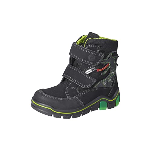 RICOSTA Jungen Winterstiefel GRISU,Kinder Boots,WMS:Mittel,lose Einlage,Sympatex,Blinklicht,Outdoor-Kinderschuhe,gefüttert,schwarz (090),25 EU von RICOSTA