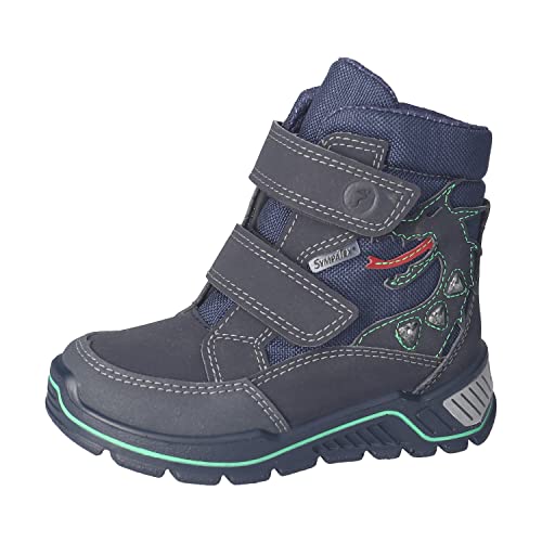 RICOSTA Jungen Winterstiefel GRISU,Kinder Boots,WMS:Weit,lose Einlage,Sympatex,Blinklicht,Outdoor-Kinderschuhe,gefüttert,See/Ozean (180),25 EU von RICOSTA