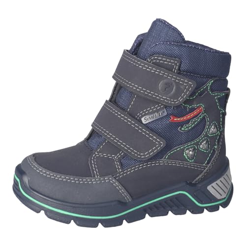 RICOSTA Jungen Winterstiefel GRISU,Kinder Boots,WMS:Weit,lose Einlage,Sympatex,Blinklicht,wasserdicht,Winterboots,warm,See/Ozean (180),30 EU von RICOSTA