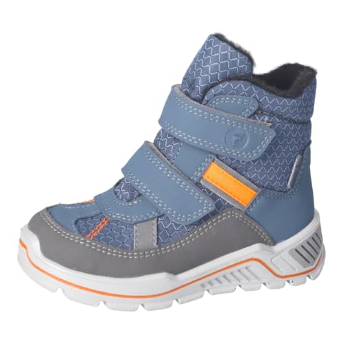 RICOSTA Jungen Winterstiefel Gabris, Kinder Boots, Weite: Weit, lose Einlage, Sympatex, Outdoor-Kinderschuhe, warm, Pavone/Jeans (130), 35 EU von RICOSTA