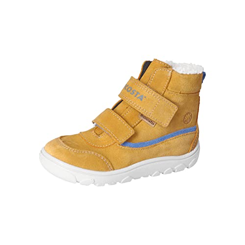 RICOSTA Jungen Winterstiefel JARI,Kinder Boots,WMS:Mittel,RicostaTEX,Barfuß-Schuh,outdoor-kinderschuhe,wasserdicht,warm,mustard (760),27 EU von RICOSTA