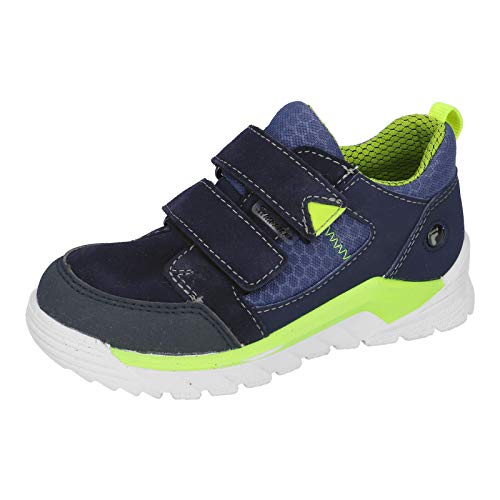 RICOSTA Kinder High-Top Sneaker MARV, Weite: Weit (WMS),wasserfest, Spielen verspielt detailreich Freizeit leger mid Cut,Nautic/Reef,35 EU / 2.5 UK von RICOSTA