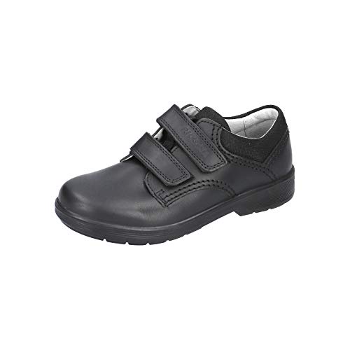 RICOSTA Kinder Kletthalbschuhe William, Weite: Weit (WMS), Kinder Jungen Kinderschuhe toben Spielen verspielt detailreich,schwarz,37 EU / 4 UK von RICOSTA