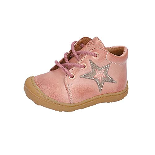 RICOSTA Mädchen Boots Romy von Pepino, Weite: Mittel (WMS),Kinderschuhe,schnürstiefel,Booties,Leder,Kids,junior,Rose (312),25 EU / 8 Child UK von RICOSTA