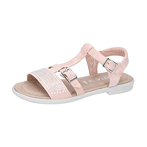 RICOSTA Kinder Riemchensandalen BELLA, Weite: Mittel (WMS), detailreich freizeit leger römer-sandale sandalette sommerschuh,nude,36 EU / 3 UK von RICOSTA