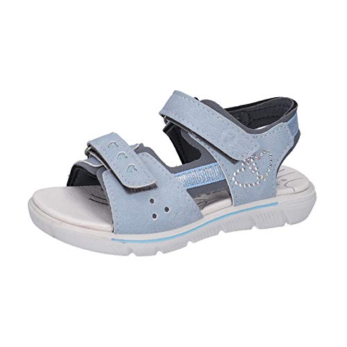 RICOSTA Kinder Sandalen ALYSSA, Weite: Mittel (WMS),kinderschuhe,sandaletten,sommerschuhe,freizeitschuhe,himmel/grau (123),31 EU / 12 Child UK von RICOSTA