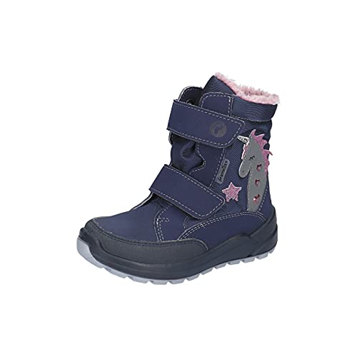 RICOSTA Mädchen Boots Annika, Weite: Mittel (WMS),Sympatex,Blinklicht,Outdoor-Kinderschuhe,gefüttert,Nautic/Marine (172),30 EU / 11.5 Child UK von RICOSTA