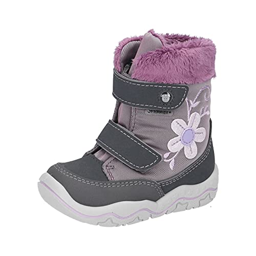 RICOSTA Mädchen Boots FINIA von Pepino, Weite: Weit (WMS),Sympatex,wasserdicht,Winterboots,warm,Kids,Grigio/Purple (344),28 EU / 10 Child UK von RICOSTA