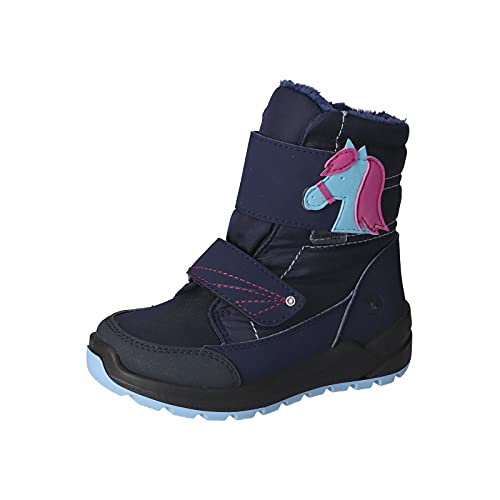 RICOSTA Mädchen Boots GAREI, Weite: Mittel (WMS),Sympatex,waschbar,Outdoor-Kinderschuhe,warm,gefüttert,Nautic/Marine (184),29 EU / 11 Child UK von RICOSTA