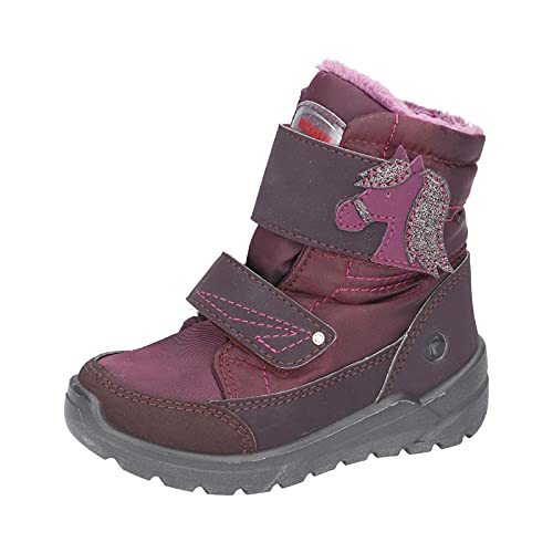 RICOSTA Mädchen Boots GAREI, Weite: Mittel (WMS),Sympatex,waschbar,wasserdicht,Winterboots,warm,gefüttert,brombeer (382),31 EU / 12 Child UK von RICOSTA