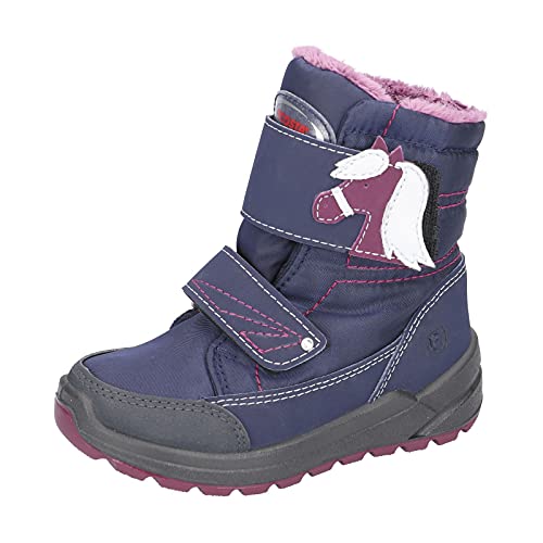 RICOSTA Mädchen Boots GAREI, Weite: Weit (WMS),Sympatex,waschbar,outdoor-kinderschuhe,warm,gefüttert,marine/nautic (172),30 EU / 11.5 Child UK von RICOSTA