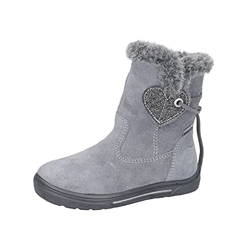 RICOSTA Mädchen Boots HEART, Weite: Mittel (WMS),lose Einlage, TEX,warm,gefüttert,wasserdicht,kids,winterboots,calcit (124),27 EU / 9 Child UK von RICOSTA