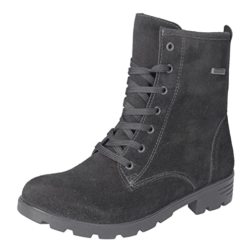 RICOSTA Mädchen Combat Boots DISERA,Kinder Stiefeletten,WMS:Mittel,lose Einlage,RicostaTEX,Kurzstiefel,uebergangsschuhe,schwarz (090),33 EU von RICOSTA