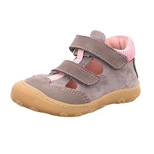 Ricosta Mädchen EBI T-Spangen Sandalen, Grau (Graphit/Rose 454), 23 EU von RICOSTA