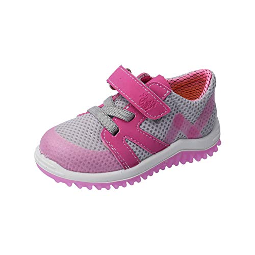 RICOSTA Mädchen Halbschuh Pit grau/pink 712320500-451-, Größe Schuhe Kinder:28, Farbe Ricosta:grau/pink von RICOSTA