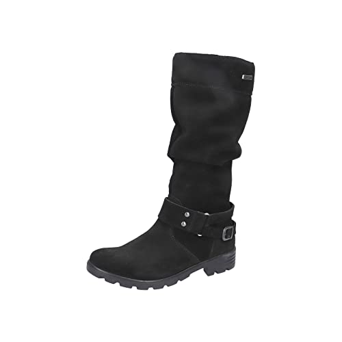 RICOSTA Mädchen Klassische Stiefel Riana,Kinder Stiefel,WMS:Mittel,lose Einlage, TEX,Winterstiefel,Winterschuhe,schwarz (090),29 EU von RICOSTA