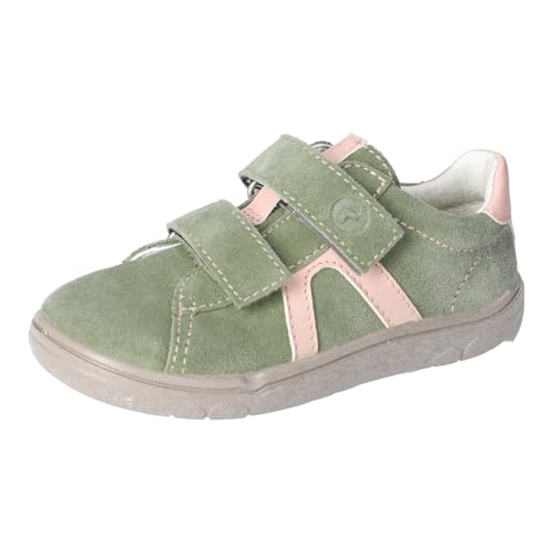 RICOSTA Mädchen Kletthalbschuhe DUCO, Kinder Halbschuhe, Weite: Mittel, Strassenschuhe, Sneaker, Freizeitschuhe, eukalyptus/Blush (530), 27 EU von RICOSTA