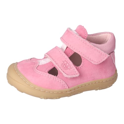 RICOSTA Mädchen Kletthalbschuhe EBI, Baby und Kleinkinder Lauflernschuhe, Weite: Mittel, lose Einlage, Klettverschluss, Sneaker, Fleur (330), 20 EU von RICOSTA