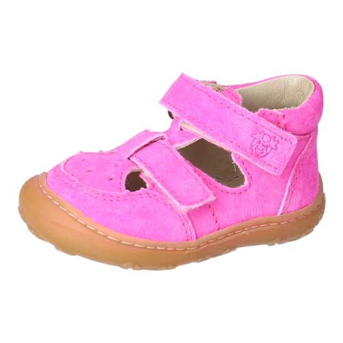 RICOSTA Mädchen Kletthalbschuhe ENI, Baby und Kleinkinder Lauflernschuhe, Weite: Mittel, lose Einlage, Sneaker, Klettverschluss, neonpink (341), 21 EU von RICOSTA