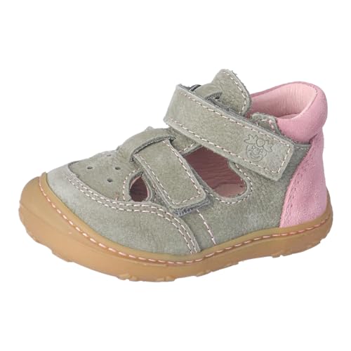 RICOSTA Mädchen Kletthalbschuhe ENI, Baby und Kleinkinder Lauflernschuhe, Weite: Mittel, lose Einlage, terracare, eukalyptus/rosa (540), 20 EU von RICOSTA