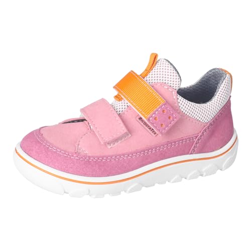 RICOSTA Mädchen Kletthalbschuhe JACO, Kinder Halbschuhe, Weite: Mittel, RicostaTEX, Barfuß-Schuh,vegan, Sportschuhe, pop/rosato (320), 26 EU von RICOSTA