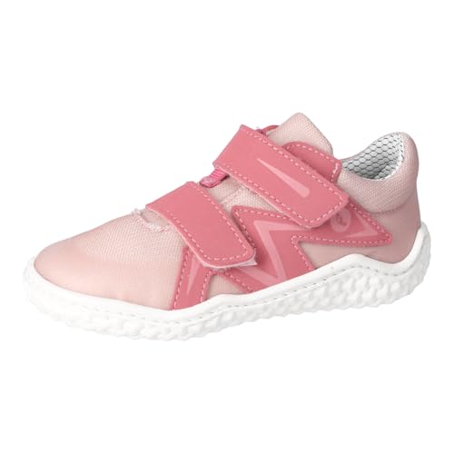 RICOSTA Mädchen Kletthalbschuhe PATTO, Kinder Halbschuhe, Weite: Mittel, waschbar,Barfuß-Schuh, Klettverschluss, Rosewood/Powder (320), 30 EU von RICOSTA