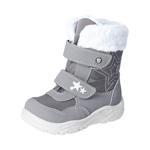 RICOSTA Mädchen Lauflernschuhe FINJA,Kinder Boots,WMS:Weit,lose Einlage,Sympatex,Winterboots,Outdoor-Kinderschuhe,Graphit/Patina (450),25 EU von RICOSTA