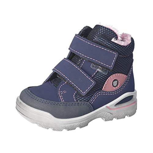 RICOSTA Mädchen Lauflernschuhe Lasse,Kinder Boots,WMS:Weit,lose Einlage,Sympatex,waschbar,Outdoor-Kinderschuhe,Lammwolle,Nautic/Sucre (170),25 EU von RICOSTA