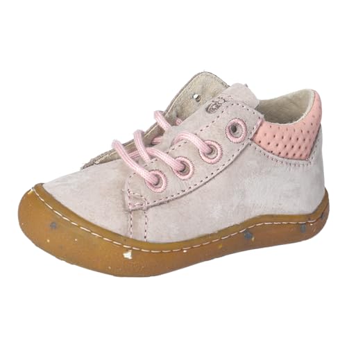 RICOSTA Mädchen Low-Top Sneaker Caius, Kinder Lauflernschuhe, lose Einlage, Laufschuhe, schnürschuhe, schnürer, Halbschuhe, Tundra/rosa (650), 24 EU von RICOSTA