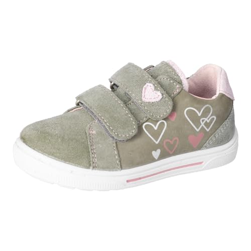 RICOSTA Mädchen Low-Top Sneaker Ilva, Kinder Halbschuhe, Weite: Mittel, lose Einlage, Klettschuhe, Klettverschluss, Turnschuhe, eukalyptus (530), 28 EU von RICOSTA