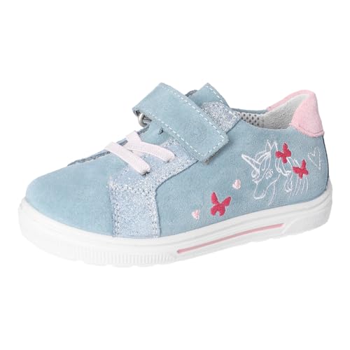 RICOSTA Mädchen Low-Top Sneaker Irina, Kinder Halbschuhe, Weite: Mittel, lose Einlage, Freizeitschuhe, Laufschuhe, Klettschuhe, Arctic (130), 27 EU von RICOSTA