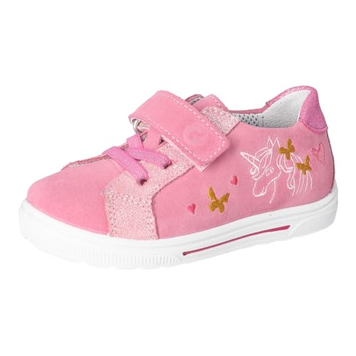 RICOSTA Mädchen Low-Top Sneaker Irina, Kinder Halbschuhe, Weite: Mittel, lose Einlage, Laufschuhe, Klettschuhe, Klettverschluss, Fleur (330), 28 EU von RICOSTA