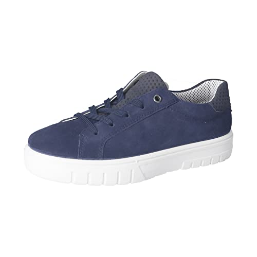 RICOSTA Mädchen Low-Top Sneaker Jenn,Kinder Halbschuhe,lose Einlage,Laufschuhe,schnürschuhe,schnürer,Plateausohle,Sportschuhe,Nautic (170),33 EU von RICOSTA