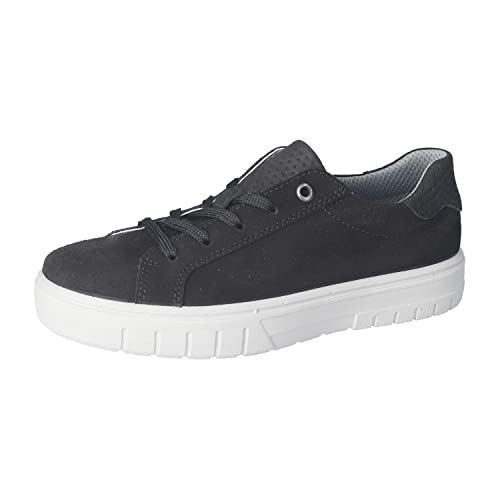 RICOSTA Mädchen Low-Top Sneaker Jenn,Kinder Halbschuhe,lose Einlage,Laufschuhe,schnürschuhe,schnürer,Plateausohle,Turnschuhe,schwarz (090),38 EU von RICOSTA