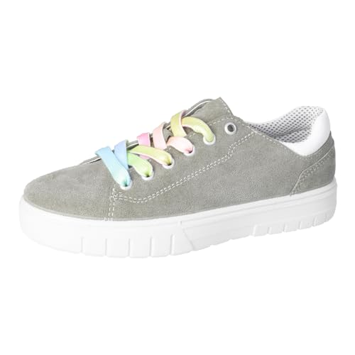 RICOSTA Mädchen Low-Top Sneaker Jill, Kinder Halbschuhe, lose Einlage, Sportschuhe, Freizeitschuhe, Turnschuhe, Laufschuhe, eukalyptus (530), 37 EU von RICOSTA