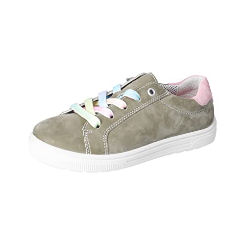 RICOSTA Mädchen Low-Top Sneaker Jody,Kinder Halbschuhe,WMS:Mittel,lose Einlage,Kinderschuhe,Halbschuhe,straßenschuhe,eukalyptus (530),33 EU von RICOSTA