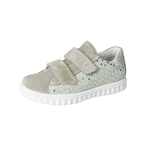 RICOSTA Mädchen Low-Top Sneaker Julia,Kinder Halbschuhe,lose Einlage,Klettschuhe,Klettverschluss,straßenschuhe,Sportschuhe,eukalyptus (530),35 EU von RICOSTA