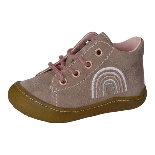 RICOSTA Mädchen Low-Top Sneaker Kally, Baby und Kleinkinder Lauflernschuhe, terracare, Turnschuhe, Laufschuhe, schnürschuhe, Schoko/Rose (270), 21 EU von RICOSTA