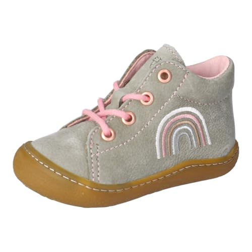 RICOSTA Mädchen Low-Top Sneaker Kally, Kinder Lauflernschuhe, lose Einlage, terracare, Strassenschuhe, eukalyptus/Rose (Regenbogen) (530), 27 EU von RICOSTA