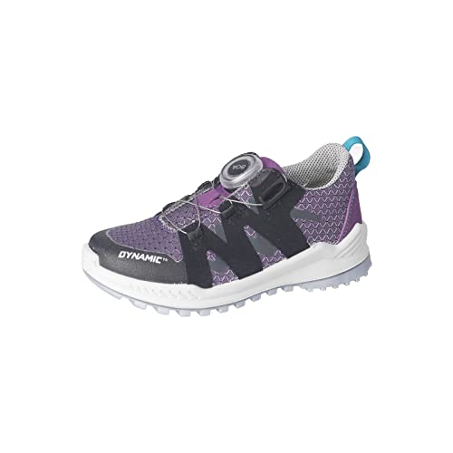 RICOSTA Mädchen Low-Top Sneaker Walk,Kinder Halbschuhe,lose Einlage,BOA,Freizeitschuhe,Turnschuhe,Laufschuhe,Freizeit,Amethyst/schwarz (340),41 EU von RICOSTA