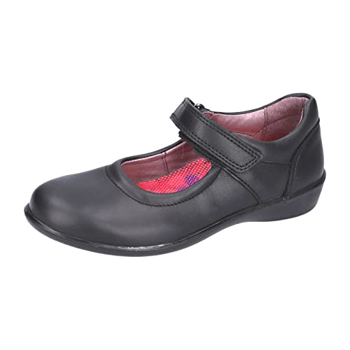 RICOSTA Mädchen Riemchenballerinas Beth,Kinder Flats,WMS:Mittel,spangenballerinas,Mary-Jane,Ballerinen,Pumps,Halbschuhe,flach,schwarz (090),35 EU von RICOSTA