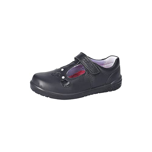 RICOSTA Mädchen Riemchenballerinas Leona,Kinder Flats,WMS:Mittel,Abendschuhe,Slip-ons,spangenballerinas,Mary-Jane,Ballerinen,schwarz (090),33 EU von RICOSTA