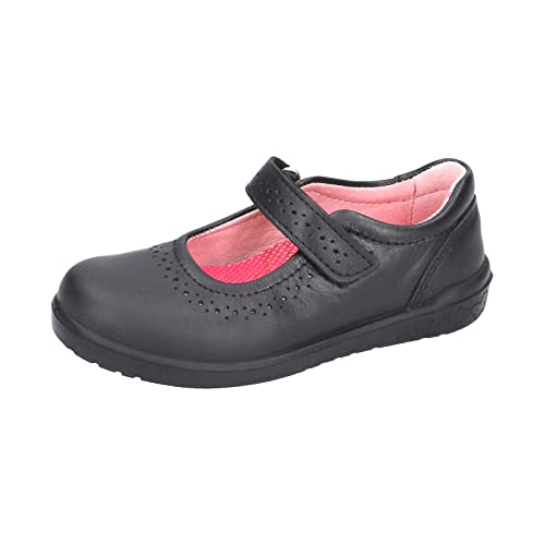 RICOSTA Mädchen Riemchenballerinas Lillia,Kinder Flats,WMS:Mittel,spangenballerinas,Mary-Jane,Klettverschluss,Kommunion,Pumps,schwarz (090),31 EU von RICOSTA