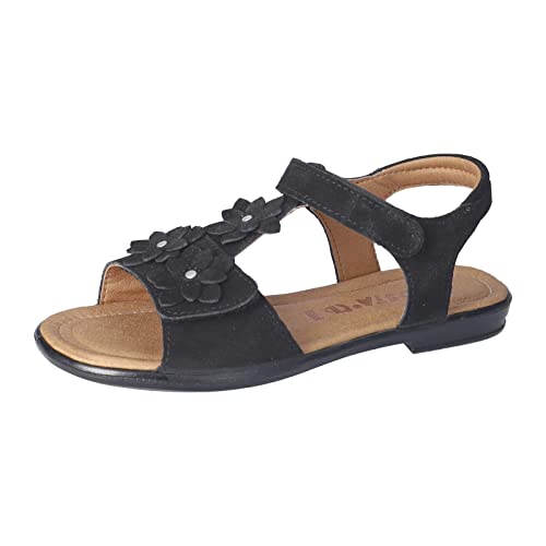 RICOSTA Mädchen Riemchensandalen ANINE,Kinder Sandalen,WMS:Mittel,bequem,sommerschuhe,freizeitschuhe,offene schuhe,schwarz (090),35 EU von RICOSTA